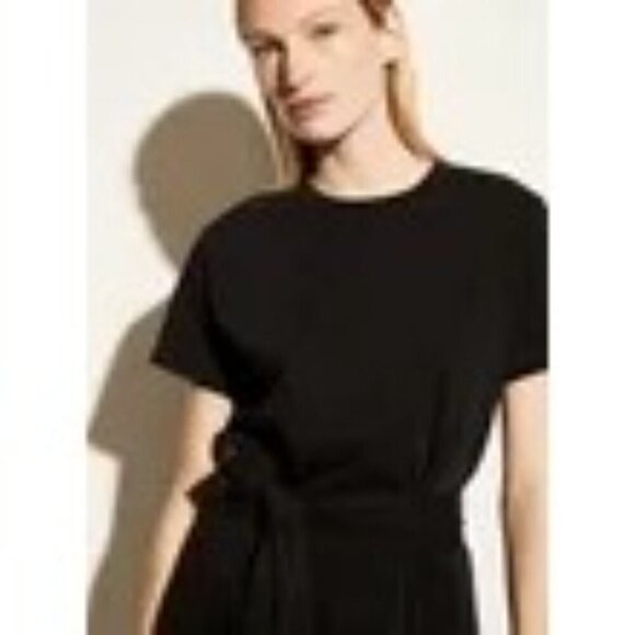 Vince Short Sleeve Tie Waist Dress XXS - Picture 5 of 9
